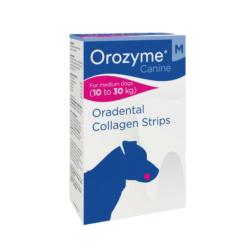 Kolagenowe gryzaki dentystyczne Orozyme   oradental collagen stripes M