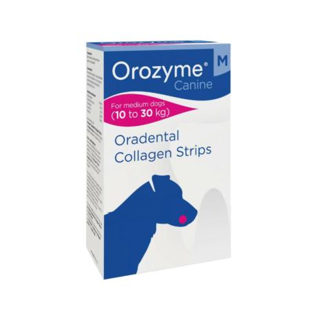 Kolagenowe gryzaki dentystyczne Orozyme   oradental collagen stripes M