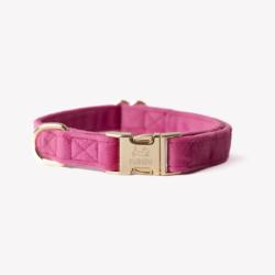 Obroża velvet magenta S FURLOU