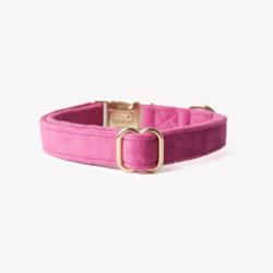 Obroża velvet magenta S FURLOU