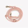 Smycz linowa przepinana hands free        braided powder rose 244 cm FURLOU