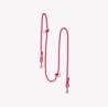 Smycz linowa przepinana hands frree       braided magenta 244 cm FURLOU