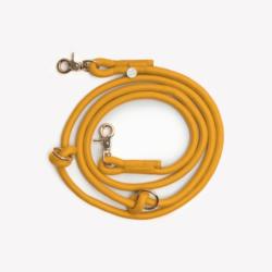 Smycz linowa przepinana hands free        braided yellow 244 cm FURLOU