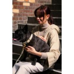 Obroża dla psa z wegańskiej skóry rozm.S  28-40cm Piaskowy Life Atelier FUZZYARD
