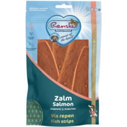 Suszone płaty mięsa łososia Healthy meat  strips Salmon 100g RENSKE