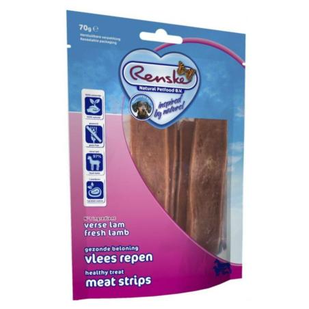 Suszone płaty mięsa jagnięciny Healthy    meat strips Lamb 70g RENSKE