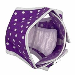 Majtki dla suczki na cieczkę fioletowe    rozm.4 obwód 42-48cm