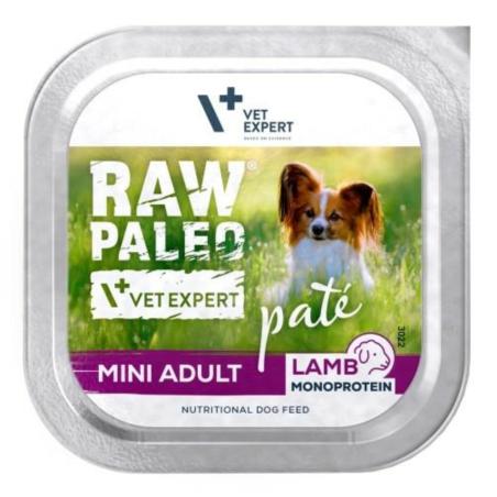 Karma mokra dla psów dorosłych            jagnięcina 150 g RAW PALEO PATE MINI
