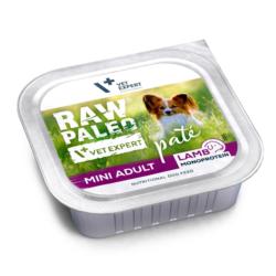 Karma mokra dla psów dorosłych            jagnięcina 150 g RAW PALEO PATE MINI