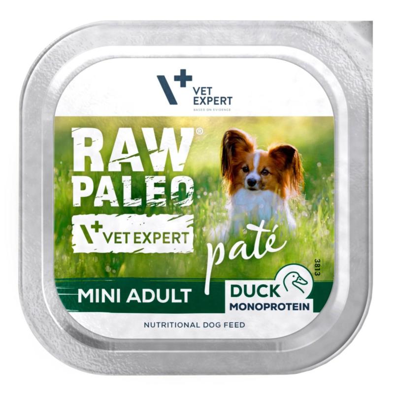 Karma mokra dla psów dorosłych kaczka     150 g RAW PALEO PATE MINI