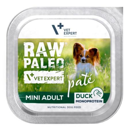 Karma mokra dla psów dorosłych kaczka     150 g RAW PALEO PATE MINI