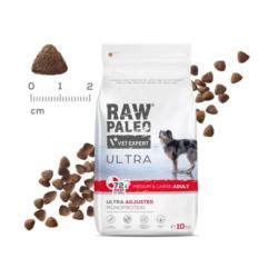 Karma sucha dla psów dorosłych ras        śrenich i dużych wołowina 2 KG RAW PALEO ULTRA