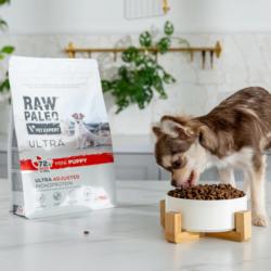 Karma sucha dla szczeniąt ras małych      wołowina 750 g RAW PALEO ULTRA