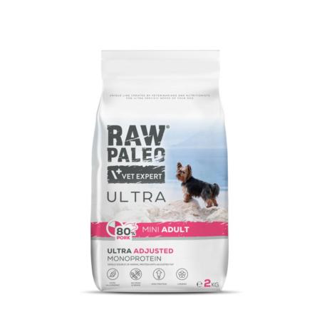 Karma sucha dla psów dorosłych ras        małych wieprzowina 2 kg RAW PALEO ULTRA