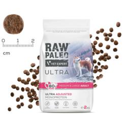 Karma sucha dla psów dorosłyh ras         średnich i dużych wieprzowina 2 kg RAW PALEO ULTRA