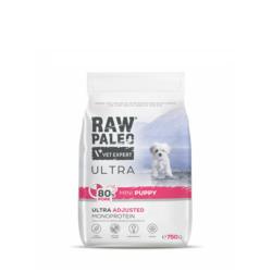 Karma sucha dla szczeniąt ras małych      wieprzowina 750 g RAW PALEO ULTRA