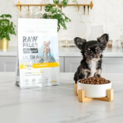 Karma sucha dla szczeniąt ras małych      indyk 750 g RAW PALEO ULTRA