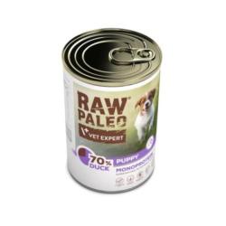 Karma mokra dla szczeniąt kaczka 400      g RAW PALEO