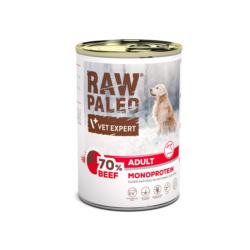Karma mokra dla psów dorosłych wołowina   400 g RAW PALEO