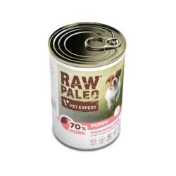 Karma mokra dla szczeniąt wieprzowina     400g RAW PALEO