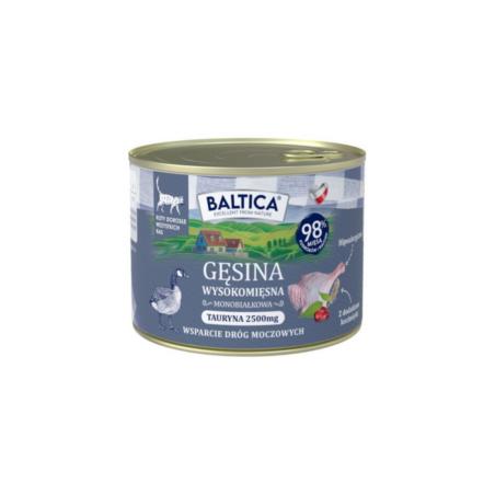 Karma dla kota gęsina 185g BALTICA