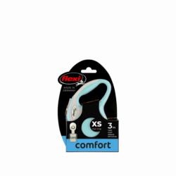Smycz automatyczna Flexi Comfort tape     rozm.XS taśma 3m do 12kg jasny niebieski FLEXI