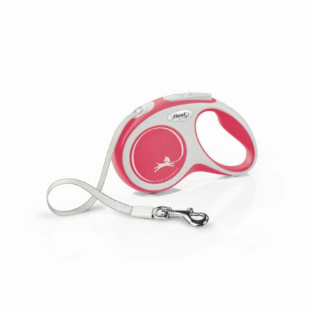 Smycz automatyczna Flexi Comfort tape     rozm.S taśma 5m do 15kg czerwona FLEXI