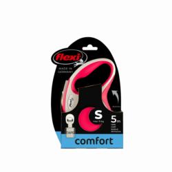 Smycz automatyczna Flexi Comfort tape     rozm.S taśma 5m do 15kg czerwona FLEXI