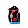 Smycz automatyczna Flexi Comfort tape     rozm.S taśma 5m do 15kg czerwona FLEXI