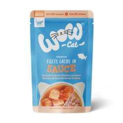 Filety łososia w sosie 85g WOW CAT