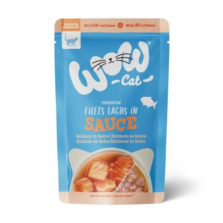 Filety łososia w sosie 85g WOW CAT