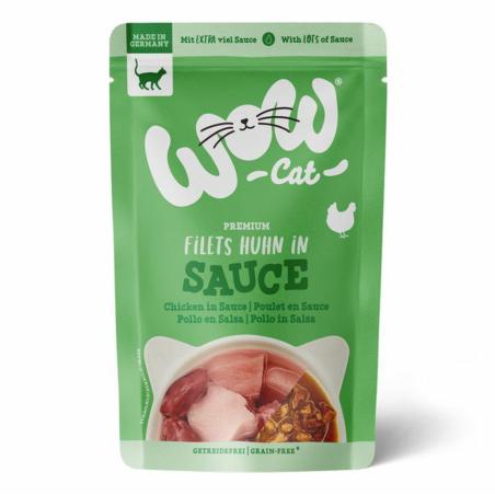 Filety kurczaka w sosie 85g WOW CAT