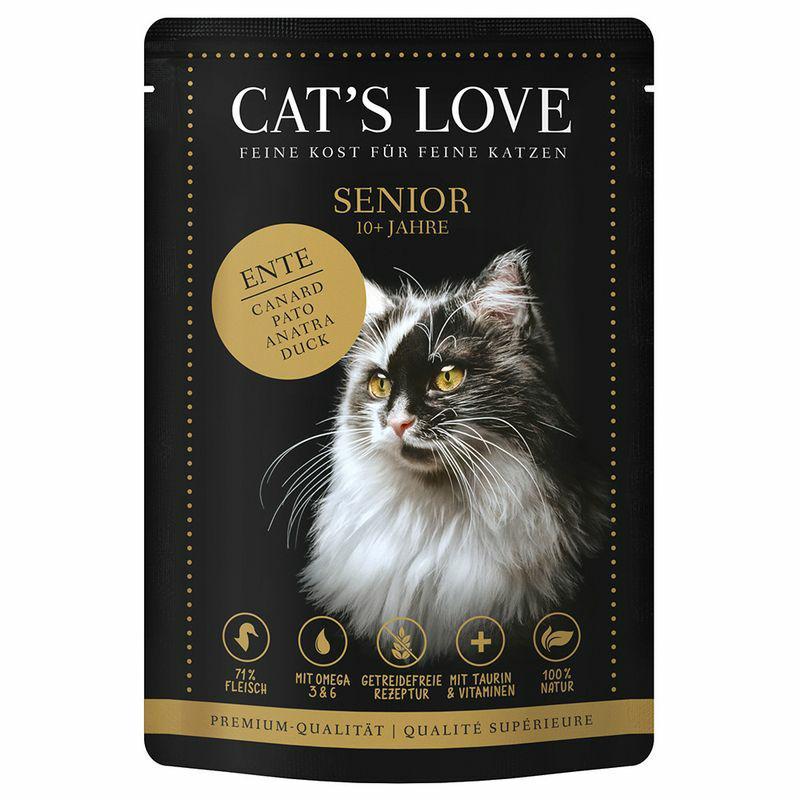 Kaczka i indyk w naturalnej galaretce     85g Senior duck CAT`S LOVE