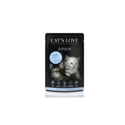 Cielęcina w naturalnej galaretce dla      kociąt 85g Junior Kalb CAT`S LOVE