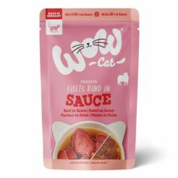 Kawałki wołowiny w sosie 85 g WOW CAT