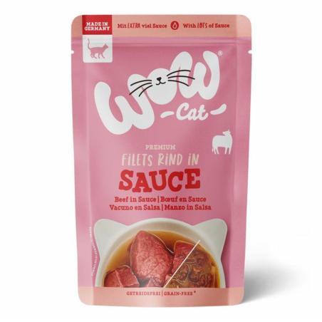 Kawałki wołowiny w sosie 85 g WOW CAT