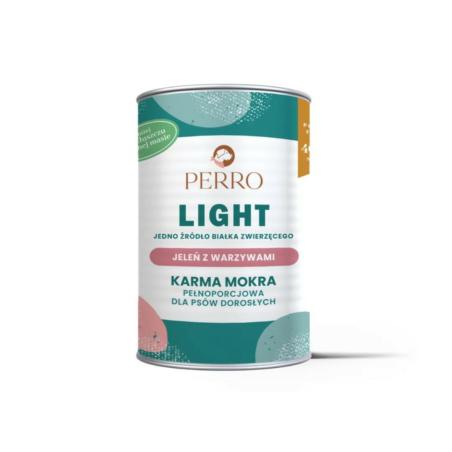 Karma mokra jeleń z warzywami-            monobiałkowa formuła psy dorosłe 400g PERRO LIGHT