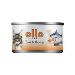 Karma mokra dla kota nr 1 tuńczyk         i krewetki 70g OLLO