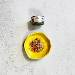 Karma mokra dla kota nr 3 tuńczyk,        kurczak i krewetka 70g OLLO