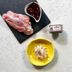 Karma mokra dla kota nr 7 kurczak         i serca z kurczaka 70g OLLO