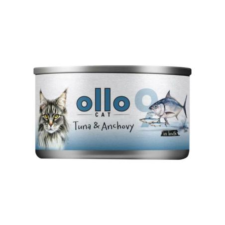Karma mokra dla kota nr 9 tuńczyk         i anchovis 70g OLLO