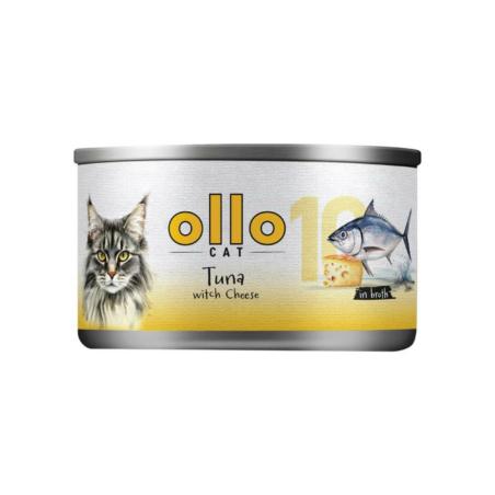 Karma mokra dla kota nr 10 tuńczyk i ser  70g OLLO