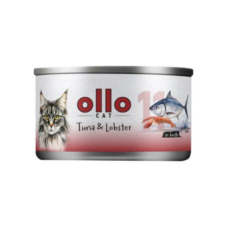 Karma mokra dla kota nr 11 tuńczyk        i homar 70g OLLO