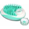 Silikonowa szczotka z dozownikiem         szamponu do mycia i masażu psa Margo Clean & Massage Brush FLAMINGO