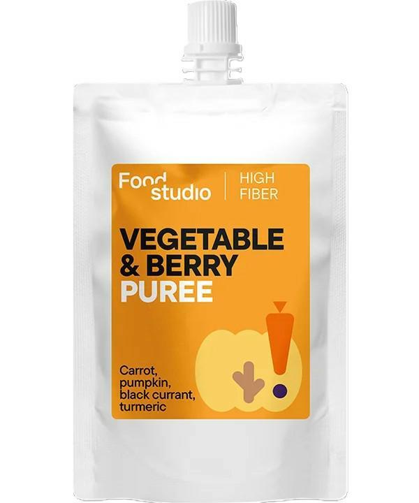PUREE dla psów WARZYWNO-OWOCOWE           z marchewką, dynią, czarną porzeczką i kurkumą 150ml FOOD STUDIO