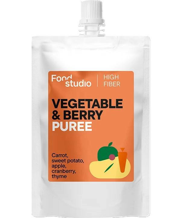 PUREE dla psów WARZYWNO-OWOCOWE           z marchewką, batatem, jabłkiem, żurawiną i tymiankiem 150ml FOOD STUDIO