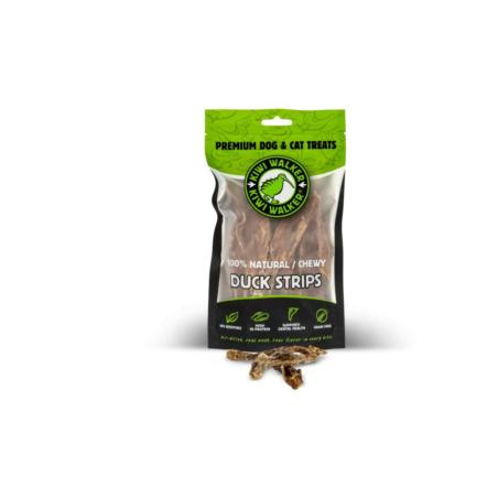 Paski z kaczki suszone powietrzem 100g     KIWI WALKER