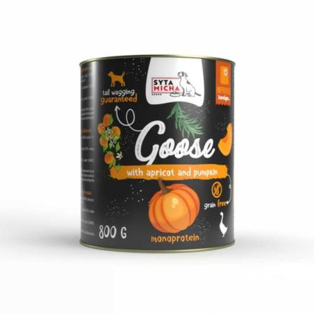 Karma mokra Gęś z morelą i dynią 800      g SYTA MICHA