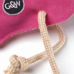 Mocna zabawka dla psa Flaming Floyd the   Falamingo z juty i zamszu GREEN & WILD`S