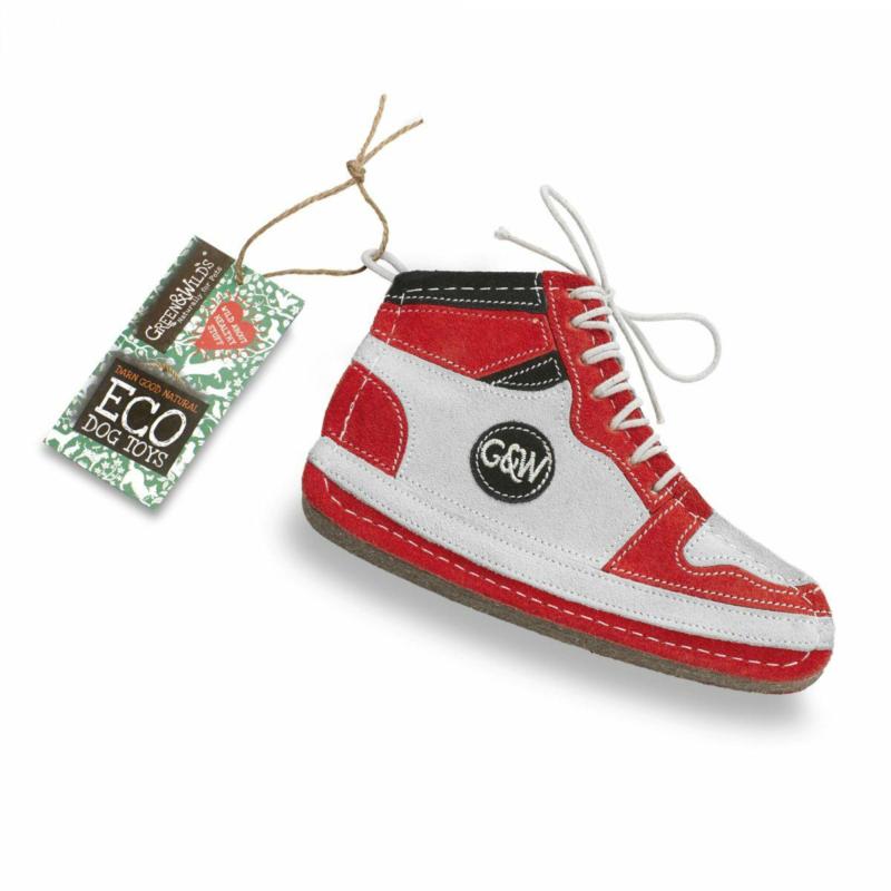 Mocna zabawka dla psa Trampek Gordon      Hi-Top z filcu i zamszu GREEN & WILD`S